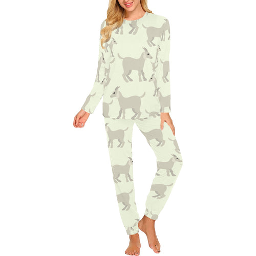 Little young goat pattern Women's All Over Print Pajama Set