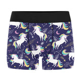 Hand drawn cute unicorn star planet Men's All Over Print Boxer Briefs Men's Underwear