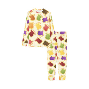 Bread Toast Pattern Print Design 02 Kids' Boys' Girls' All Over Print Pajama Set