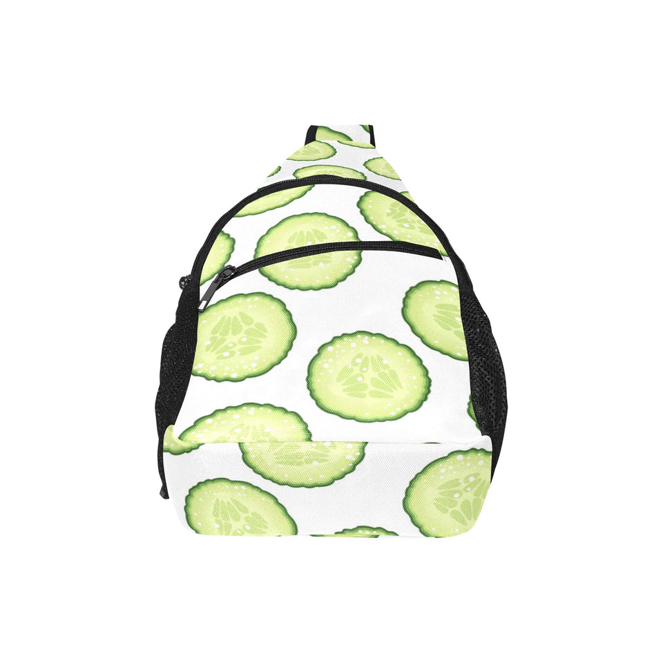 Cucumber slices pattern All Over Print Chest Bag