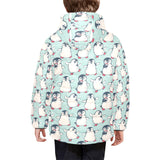 Cute Penguin pattern Kids' Boys' Girls' Padded Hooded Jacket