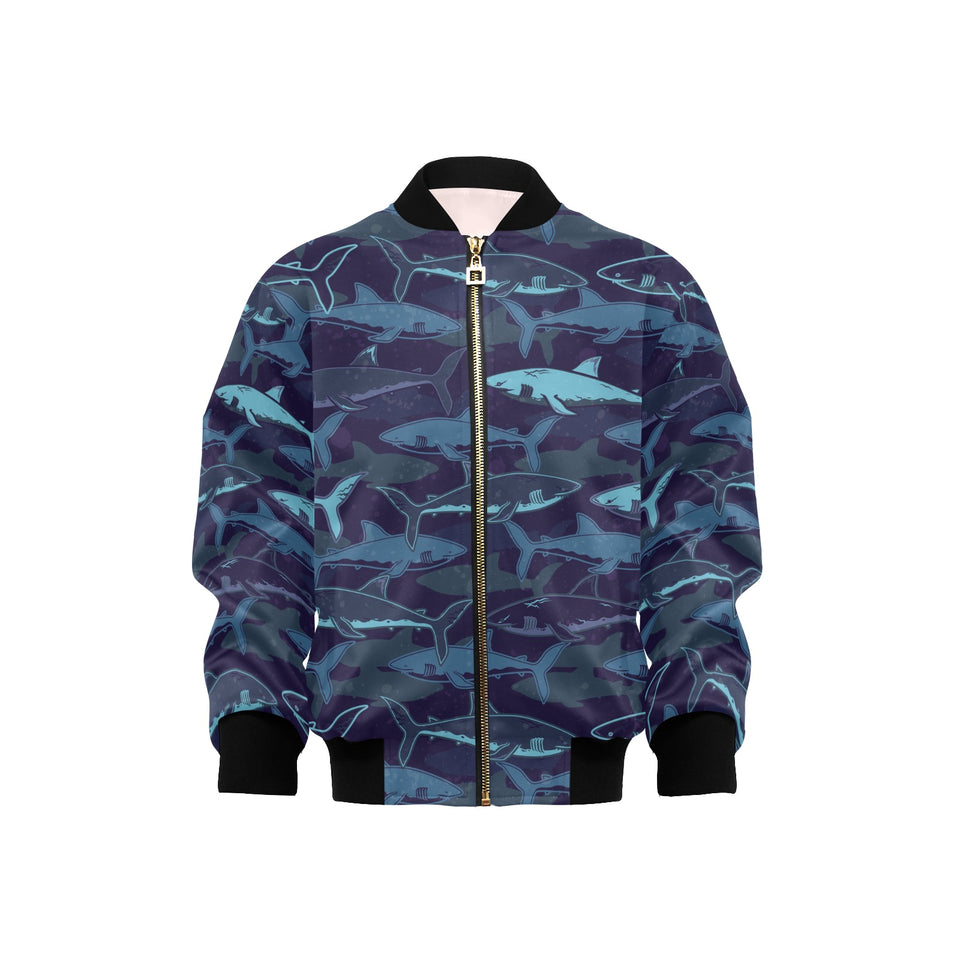 Shark pattern Kids' Boys' Girls' Bomber Jacket
