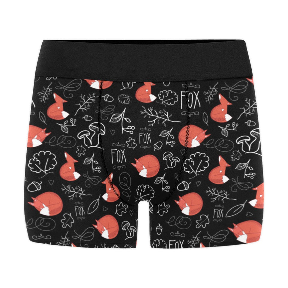 fox sleeping fox pattern Men's All Over Print Boxer Briefs Men's Underwear