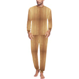 Wood Printed Pattern Print Design 05 Men's All Over Print Pajama