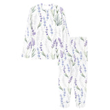 Hand painting Watercolor Lavender Women's All Over Print Pajama Set