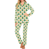 Horseshoes Pattern Print Design 04 Women's Long Pajama Set