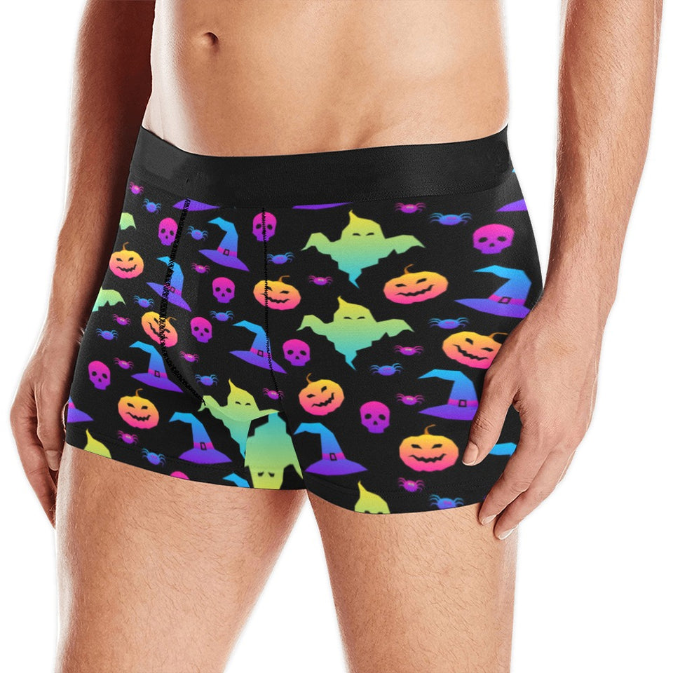 Colorful halloween background Men's All Over Print Boxer Briefs Men's Underwear