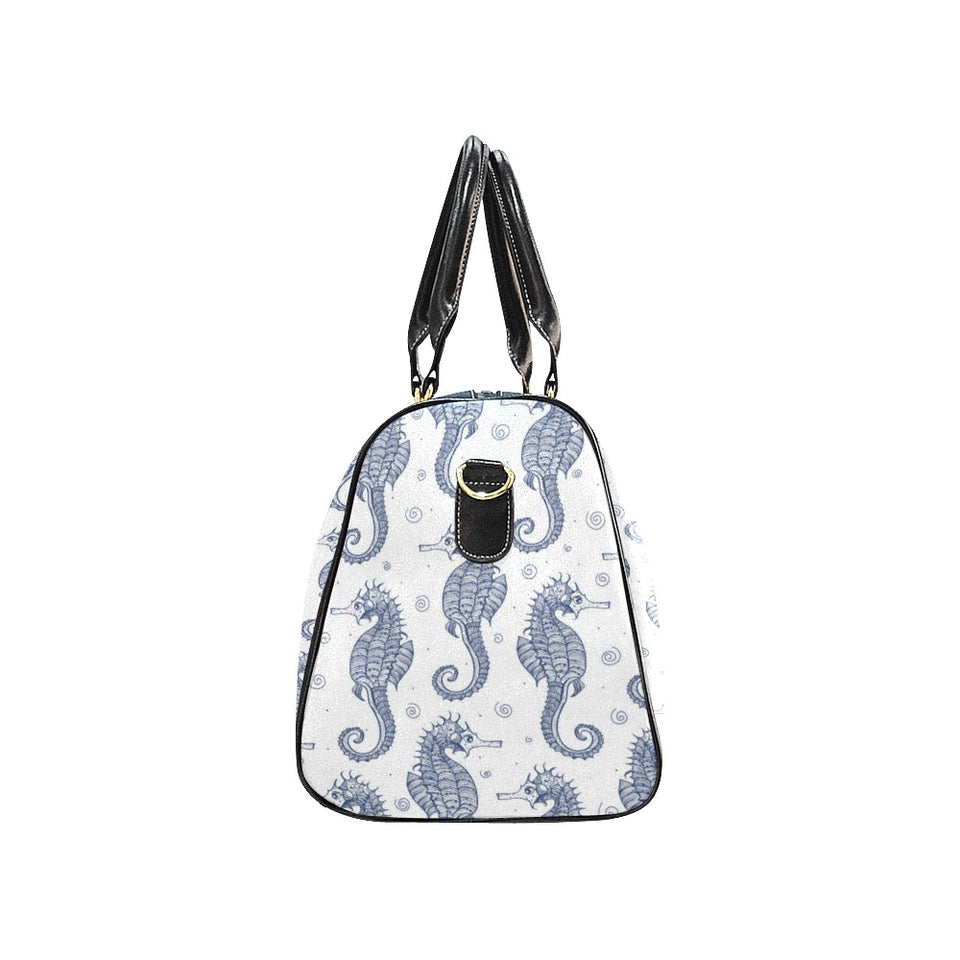 Seahorse pattern background Travel Bag