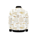 Beautiful gold japanese pattern Kids' Boys' Girls' Bomber Jacket