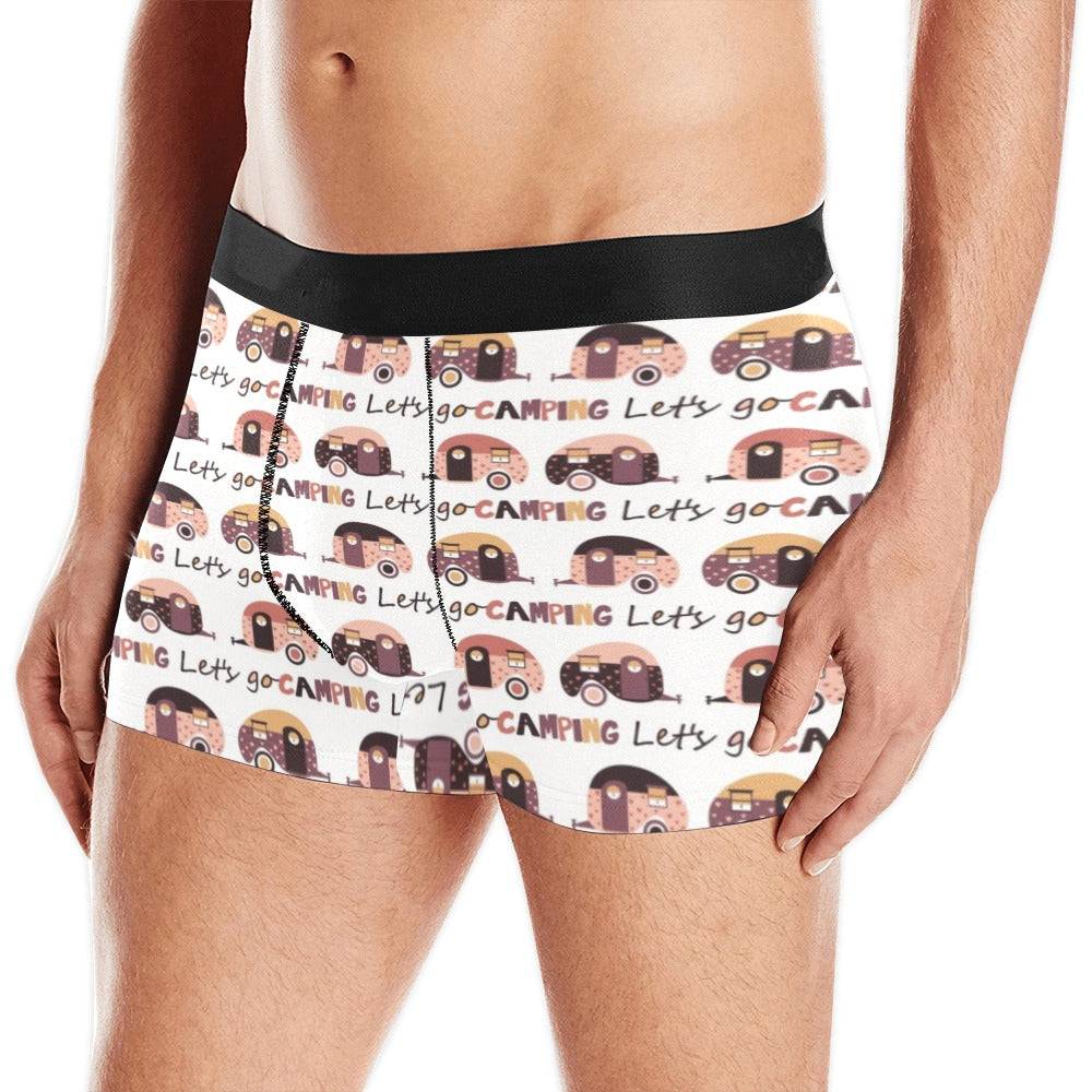 Camper Van Pattern Print Design 01 Men's All Over Print Boxer Briefs Men's Underwear