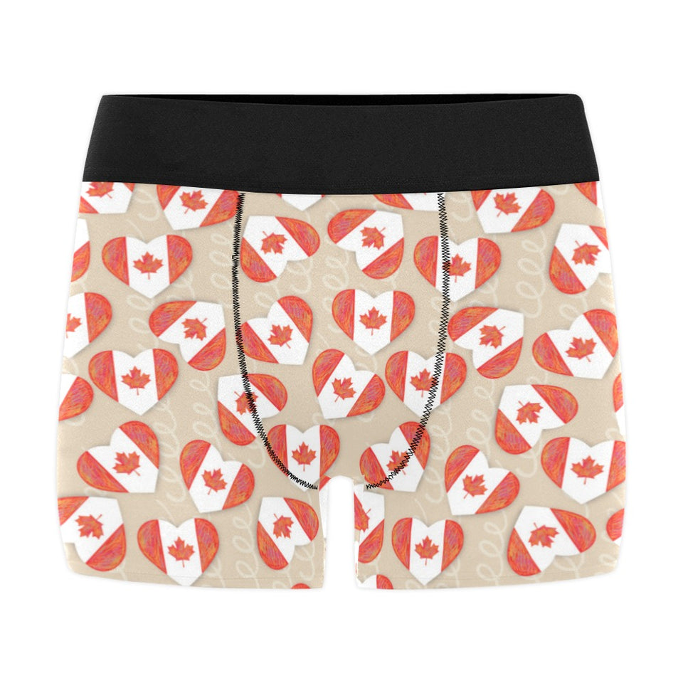 Canada Pattern Print Design 01 Men's All Over Print Boxer Briefs Men's Underwear