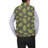 Hop pattern black background Men's Padded Vest