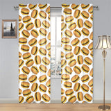Hamburger Pattern Print Design 03 Gauze Curtain
