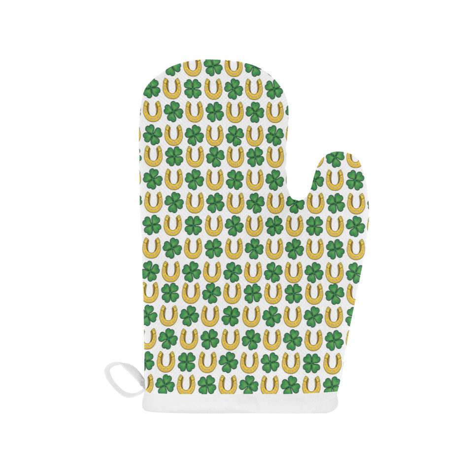 Horseshoes Pattern Print Design 04 Heat Resistant Oven Mitts