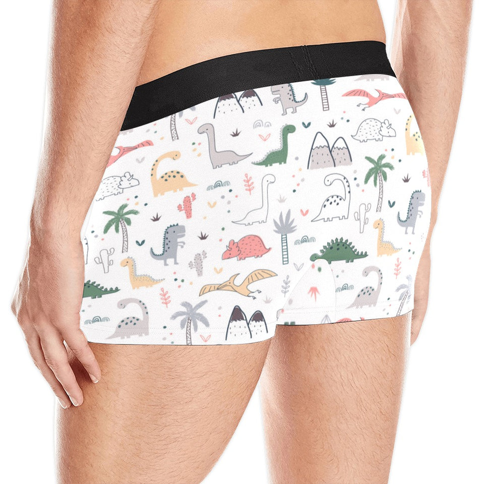 Cute cartoon dinosaurs tree pattern Men's All Over Print Boxer Briefs Men's Underwear