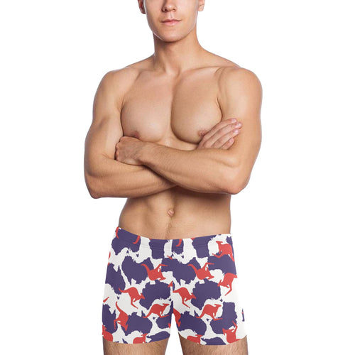 Kangaroo Australian pattern Men's Swimming Trunks