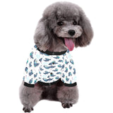 Pigeon Pattern Print Design 02 All Over Print Pet Dog Round Neck Fuzzy Shirt