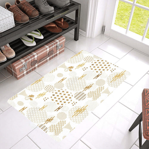 Beautiful gold japanese pattern Doormat