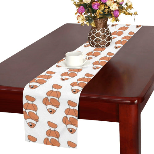 Clown Fish Pattern Print Design 05 Table Runner