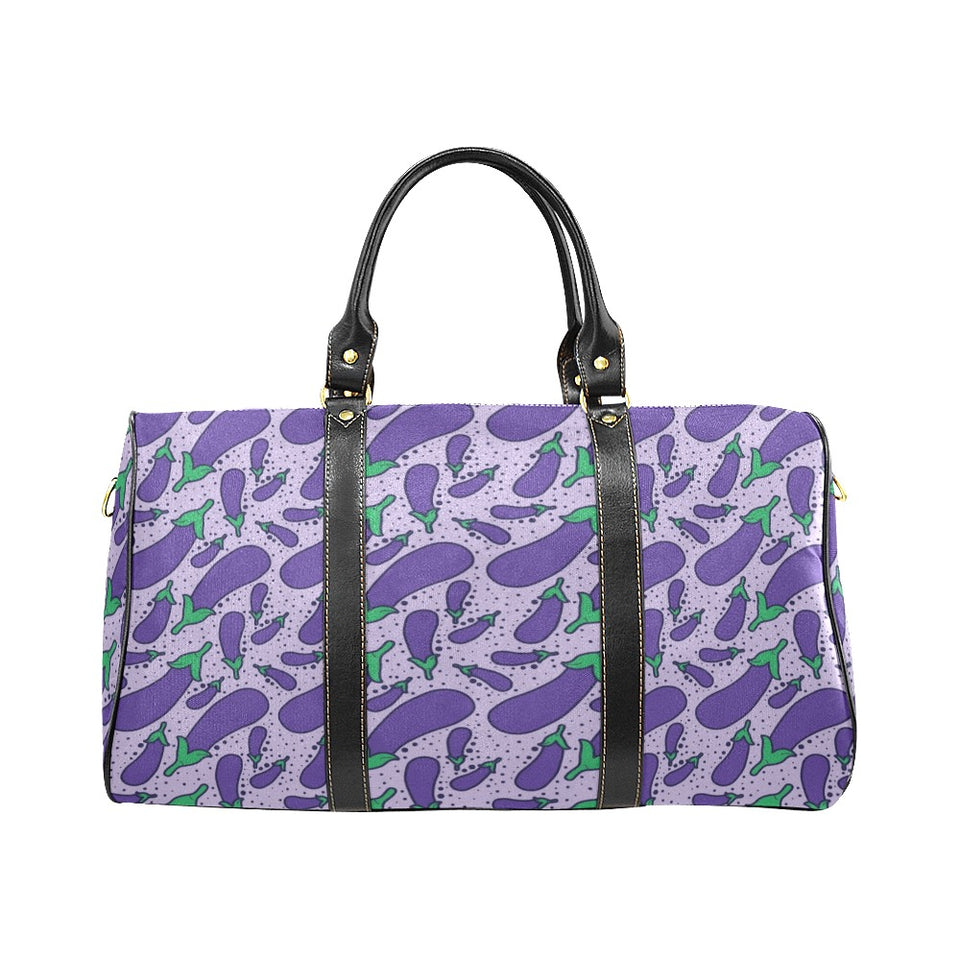 Eggplant Pattern Print Design 03 Travel Bag