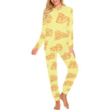 Cheese design pattern Women's All Over Print Pajama Set