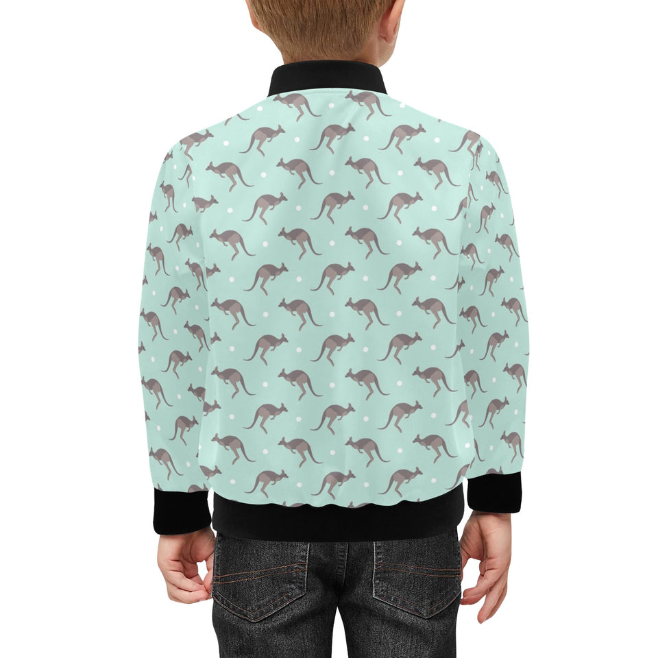 Kangaroo pattern background Kids' Boys' Girls' Bomber Jacket