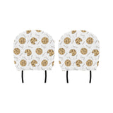 Sketch style cookie pattern Car Headrest Cover