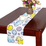 Duck Pattern Print Design 01 Table Runner