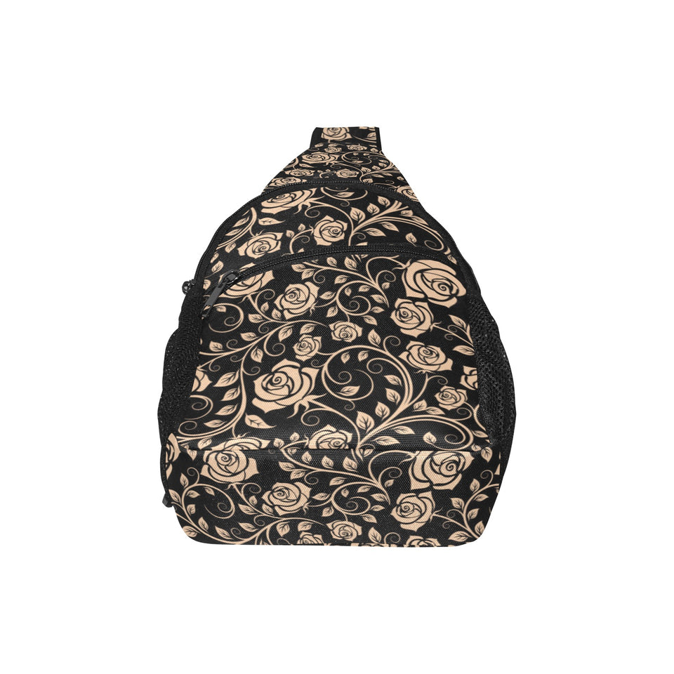 Rose Pattern Print Design 04 All Over Print Chest Bag