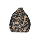 Rose Pattern Print Design 04 All Over Print Chest Bag