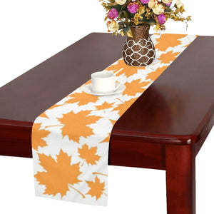 Orange Maple Leaf pattern Table Runner