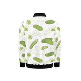 Cucumber sketch pattern Kids' Boys' Girls' Bomber Jacket