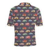 Camper Van Pattern Print Design 02 Men's All Over Print Polo Shirt