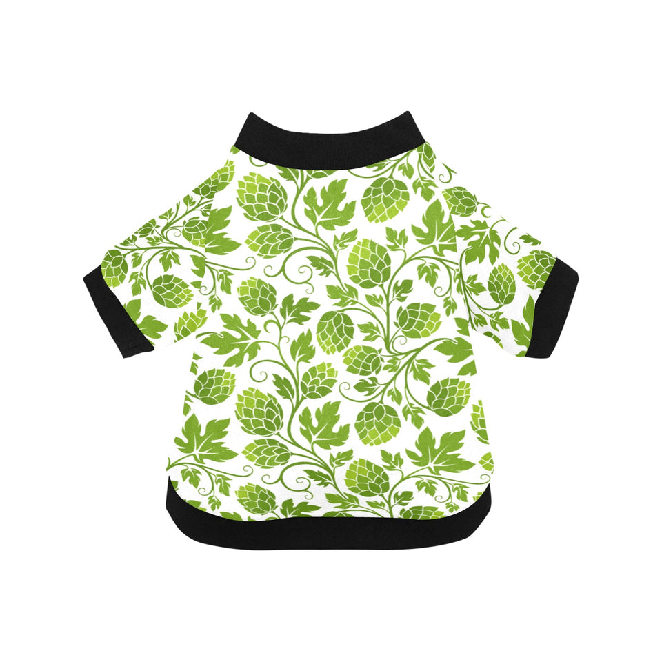 Hop design pattern All Over Print Pet Dog Round Neck Fuzzy Shirt