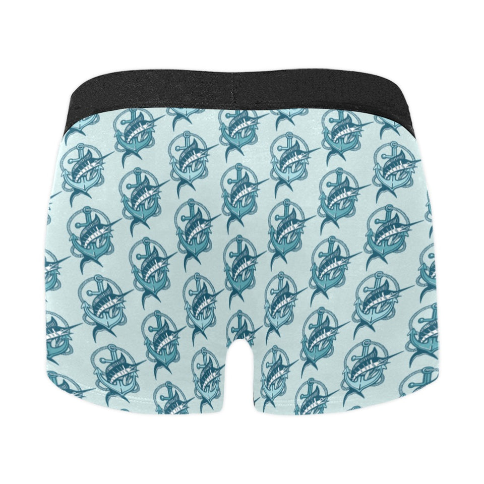 Swordfish Pattern Print Design 05 Men's All Over Print Boxer Briefs Men's Underwear
