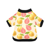 Beautiful guava pattern All Over Print Pet Dog Round Neck Fuzzy Shirt