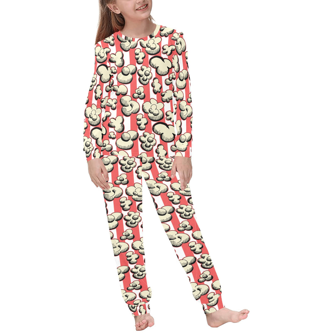 Popcorn Pattern Print Design 05 Kids' Boys' Girls' All Over Print Pajama Set