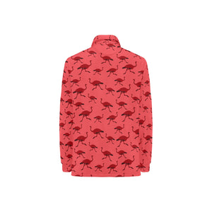 Ostrich Pattern Print Design 03 Women's Long Sleeve Polo Shirt