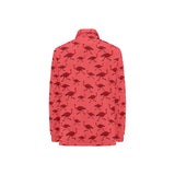Ostrich Pattern Print Design 03 Women's Long Sleeve Polo Shirt