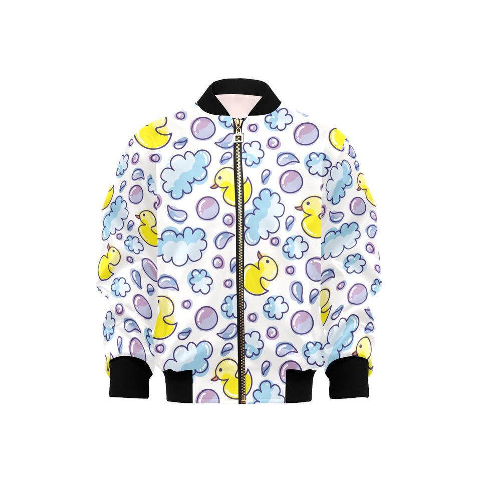 Duck Pattern Print Design 01 Kids' Boys' Girls' Bomber Jacket