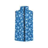 Airplane pattern in the sky Men's Padded Vest