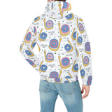 Snail Pattern Print Design 05 Men's Padded Hooded Jacket