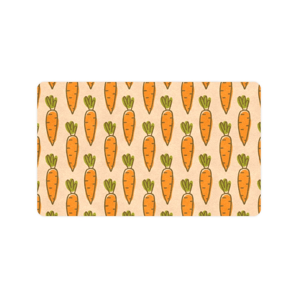 Carrot Pattern Print Design 04 Doormat