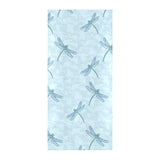 Dragonfly pattern blue background Beach Towel