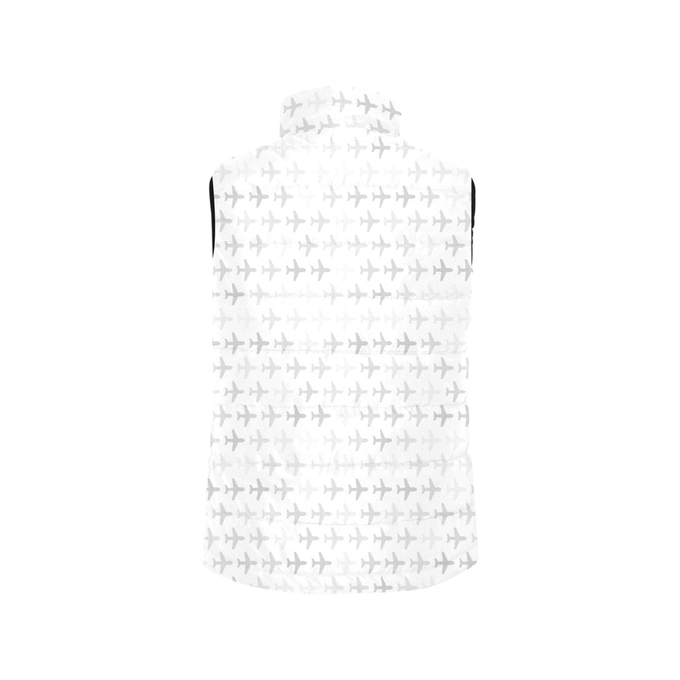 Airplane print pattern Men's Padded Vest