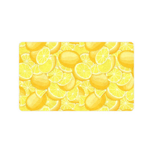 lemon pattern Doormat