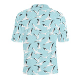 Seagull Pattern Print Design 01 Men's All Over Print Polo Shirt