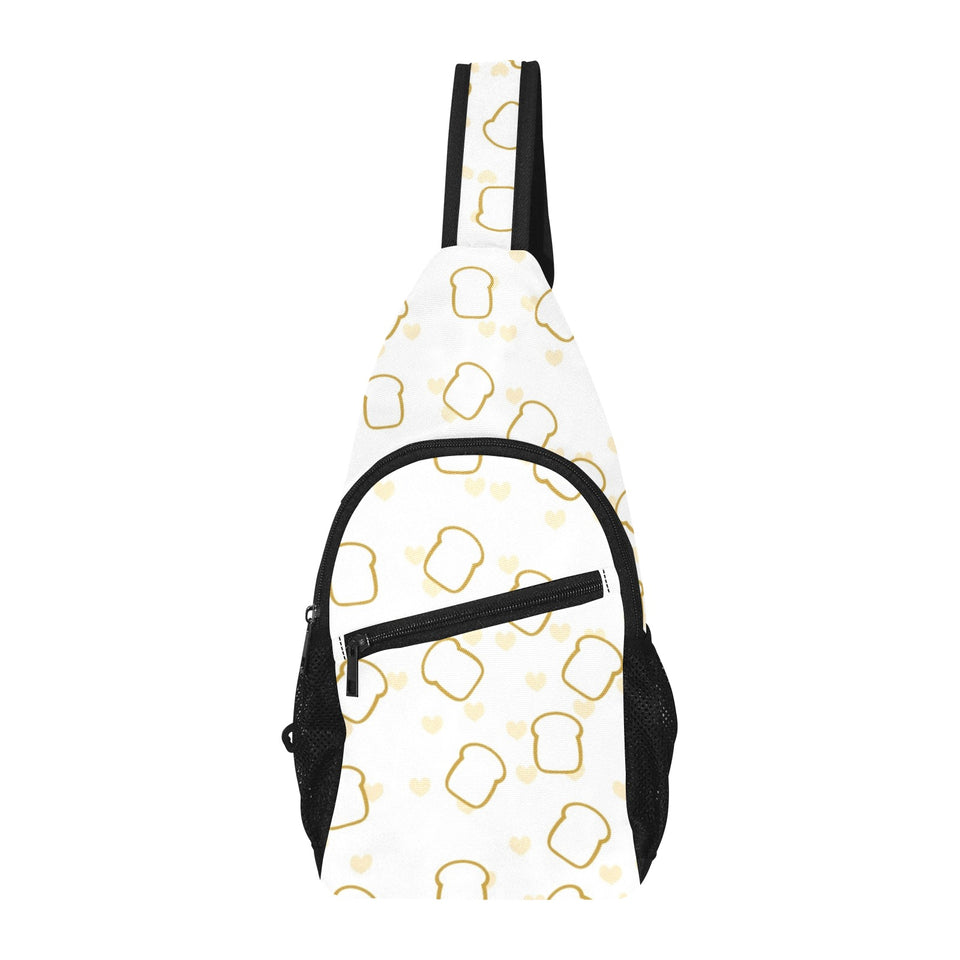 Bread Toast Pattern Print Design 01 All Over Print Chest Bag