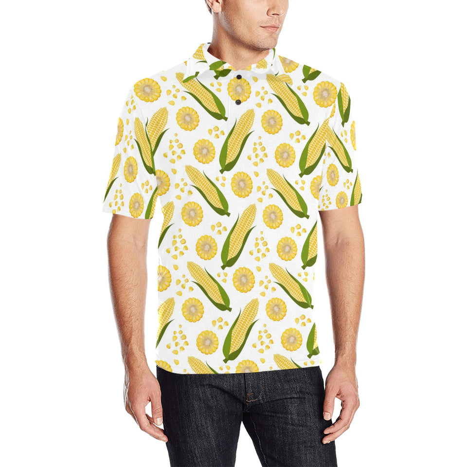 Corn Pattern Print Design 05 Men's All Over Print Polo Shirt