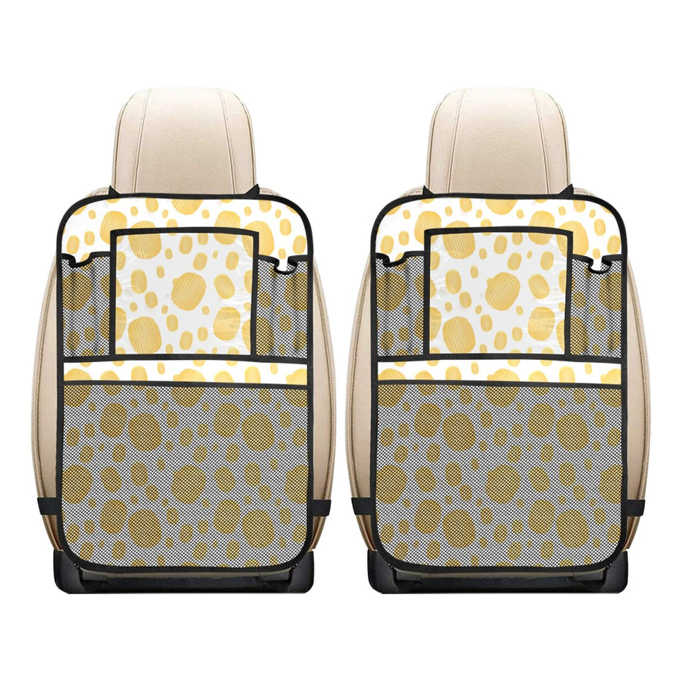 Potato Chips Pattern Print Design 03 Car Seat Back Organizer